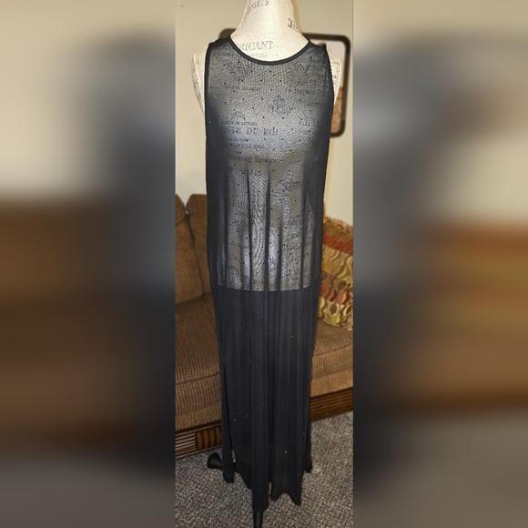 Dresses & Skirts - Sheer Black Maxi Tank Dress